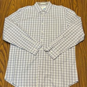 Calibrate Dress Button Down Shirt Size 17 Trim Fit